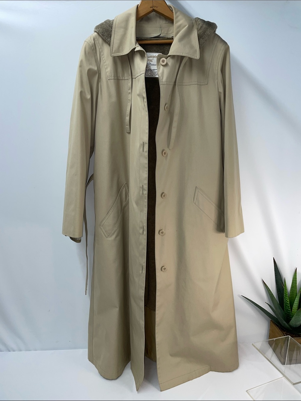 LONDON FOG WOMENS TRENCH COAT REMOVABLE LINING AND HOOD FTL-07-021 - Picture 1 of 10
